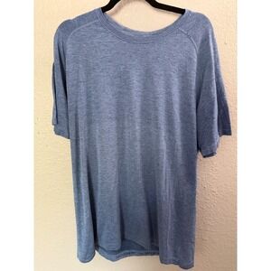 Lululemon Men's Metal Vent Tech Shirt XL Blue Movement Is Medicine Exercise